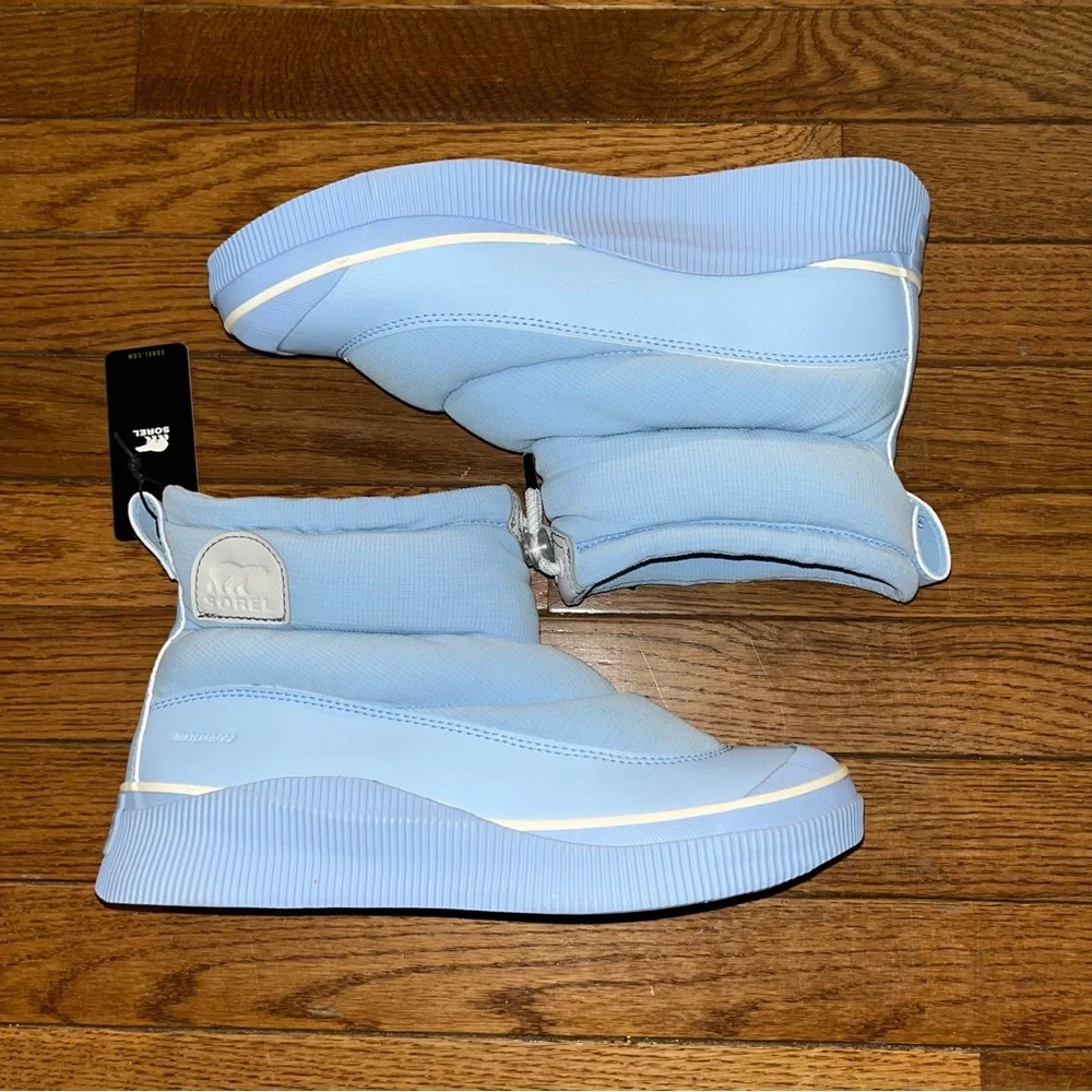 Sorel Out N About IV Puffy Lace Up Waterproof Boot Arctic Sea Blue Women’s 9
